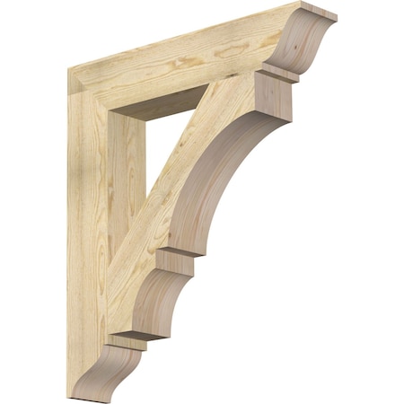Ekena Millwork Balboa Traditional Rough Sawn Bracket, Douglas Fir, 6"W x 32"D x 36"H BKT06X32X36BOA01RDF